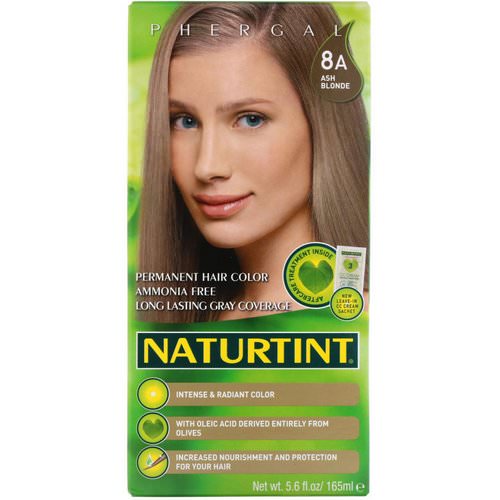 Naturtint, Permanent Hair Color, 8A Ash Blonde, 5.6 fl oz (165 ml) فوائد
