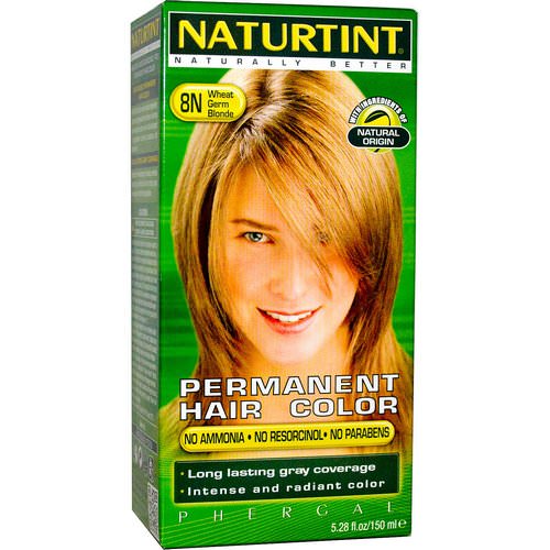 Naturtint, Permanent Hair Color, 8N Wheat Germ Blonde, 5.28 fl oz (150 ml) فوائد