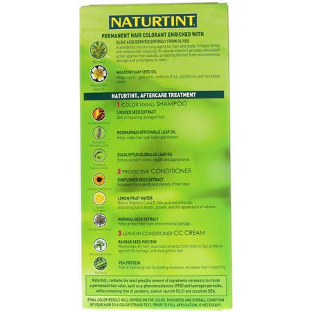 Naturtint, Permanent Hair Colorant, 4M Mahogany Chestnut, 5.6 fl oz (165 ml):دائم, صبغة الشعر