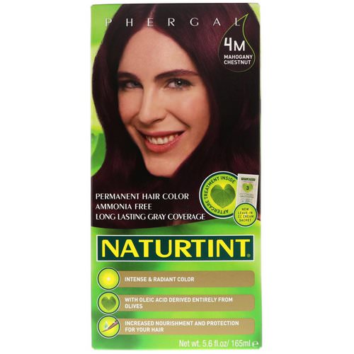 Naturtint, Permanent Hair Colorant, 4M Mahogany Chestnut, 5.6 fl oz (165 ml) فوائد