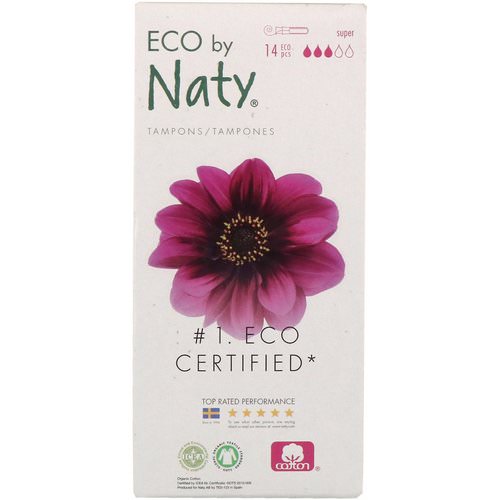 Naty, Tampons with Applicator, Super, 14 Eco Pieces فوائد