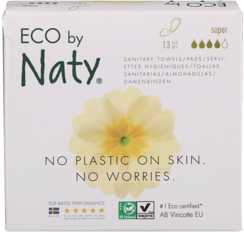 Naty, Thin Pads, Super, 13 Eco Pieces فوائد