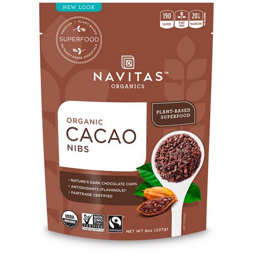 Navitas Organics, Organic Cacao Nibs, 8 oz (227 g) فوائد