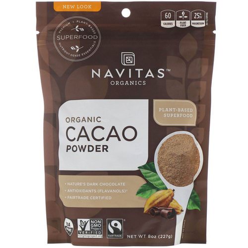 Navitas Organics, Organic Cacao Powder, 8 oz (227 g) فوائد