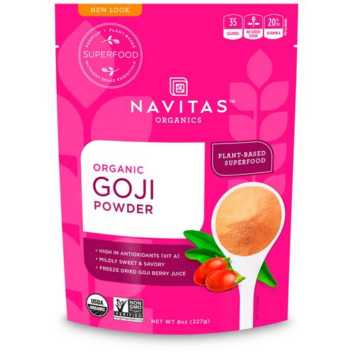 Navitas Organics, Organic Goji Powder, 8 oz (227 g) فوائد