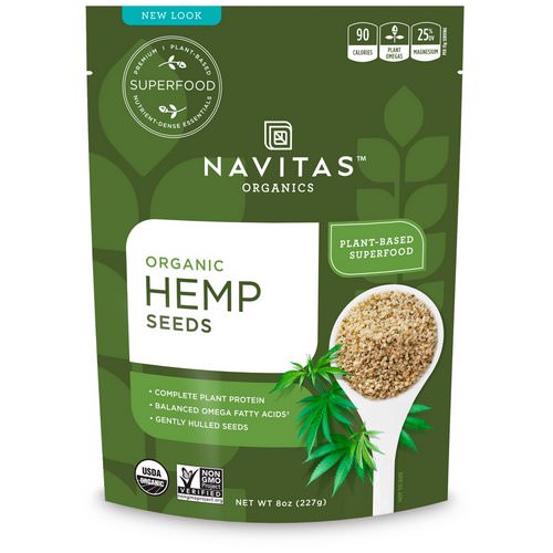 Navitas Organics, Organic Hemp Seeds, 8 oz (227 g) فوائد