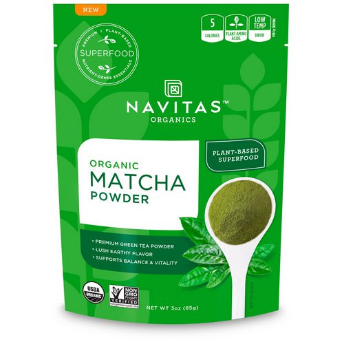 Navitas Organics, Organic Matcha Powder, 3 oz (85 g) فوائد