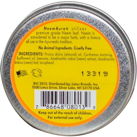 NeemAura, Neem Skin Salve, 1 oz (30 ml):النيم, المعالجة المثلية