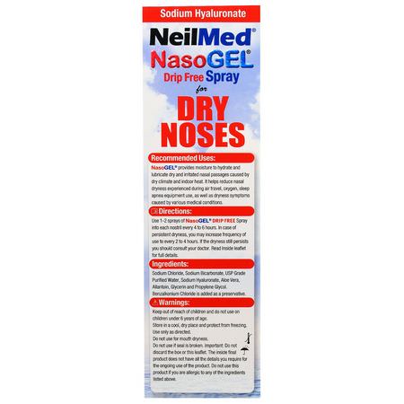 NeilMed, NasoGel, For Dry Noses, 1 Bottle, 1 fl oz (30 ml):المكملات الجيبية ,الأنف