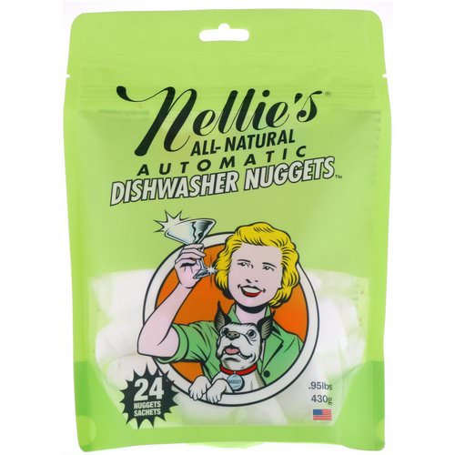 Nellie's, All-Natural, Automatic Dishwasher Nuggets, 24 Nuggets, .95 lbs (430 g) فوائد