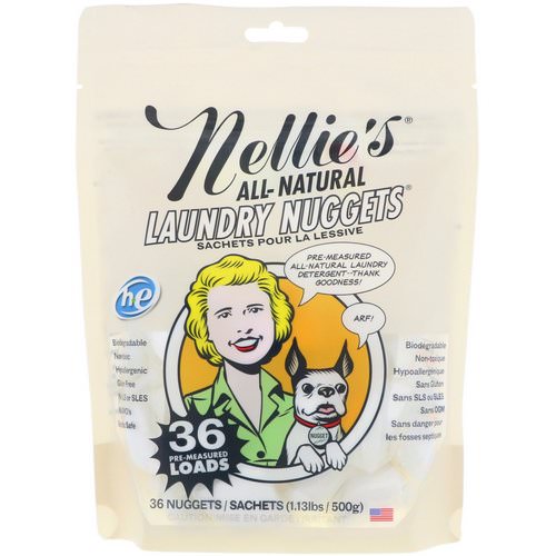 Nellie's, All Natural, Laundry Nuggets, 36 Nuggets, 1.13 lbs (500 g) فوائد