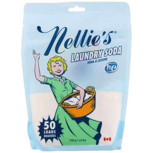 Nellie's, Laundry Soda, 100 Loads, 1.6 lbs (726 g) فوائد