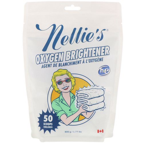 Nellie's, Oxygen Brightener, 50 Scoops, 1.77 lbs (800 g) فوائد