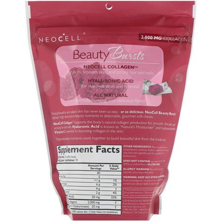 Neocell, Beauty Bursts, Gourmet Collagen Soft Chews, Super Fruit Punch, 2,000 mg, 60 Soft Chews:مكملات الك,لاجين, المفصل