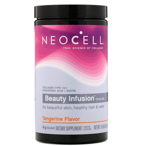 Neocell, Beauty Infusion Drink Mix, Tangerine, 11.64 oz (330 g) فوائد