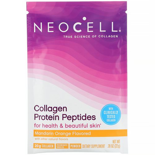 Neocell, Collagen Protein Peptides, Mandarin Orange, .78 oz (22 g) فوائد