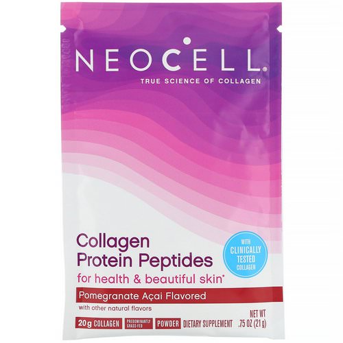 Neocell, Collagen Protein Peptides, Pomegranate Acai, .75 oz (21 g) فوائد