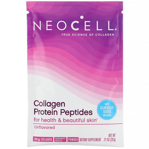 Neocell, Collagen Protein Peptides, Unflavored, .71 oz (20 g) فوائد
