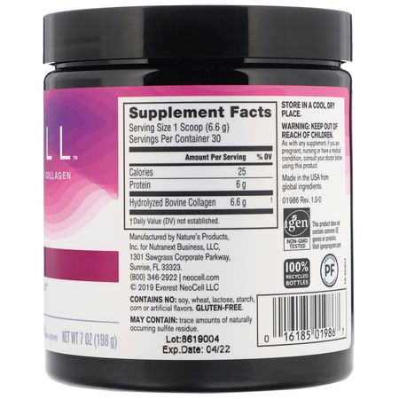 Neocell, Super Collagen, Unflavored, 7 oz (198 g):مكملات الك,لاجين, المفصل