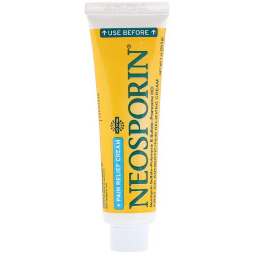 Neosporin, Dual Action Cream, Pain Relief Cream, 1 oz (28.3 g) فوائد