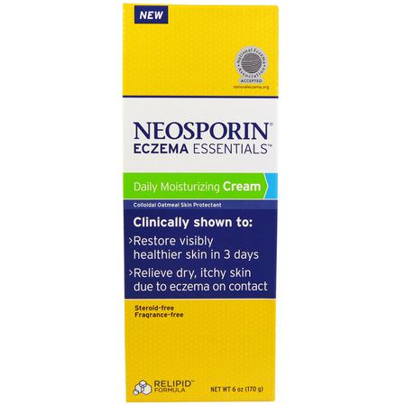 Neosporin, Eczema Essentials, Daily Moisturizing Cream, 6 oz (170 g):الأكزيما, علاج الجلد