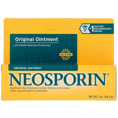 Neosporin, Original Ointment, 1 oz (28.3 g):المراهم, الم,ضعية
