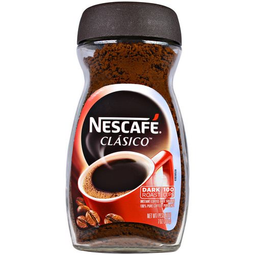Nescafe, Clasico, Pure Instant Coffee, Dark Roast, 7 oz (200 g) فوائد