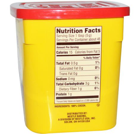 Nestle Toll House, Cocoa, 8 oz (226.7 g):خبز الش,ك,لاتة, الخلطات