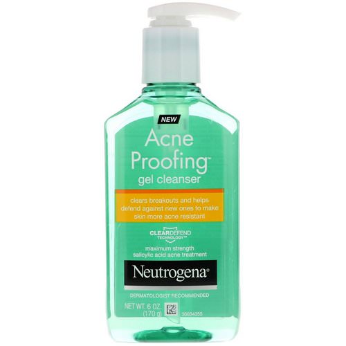 Neutrogena, Acne Proofing, Gel Cleanser, 6 oz (170 g) فوائد