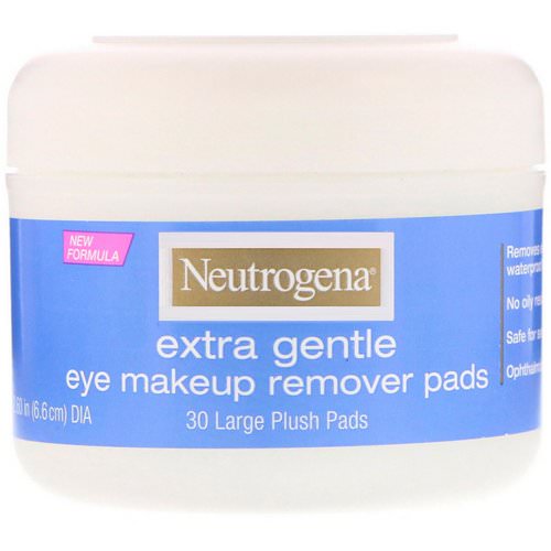 Neutrogena, Extra Gentle, Eye Makeup Remover Pads, 30 Large Plush Pads فوائد