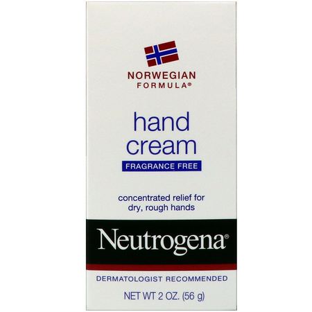 Neutrogena, Hand Cream, Fragrance Free, 2 oz (56 g):كريم اليد كريمة, العناية باليدين