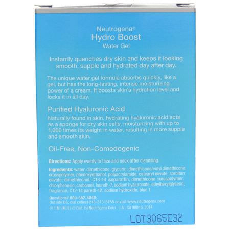 Neutrogena, Hydro Boost Water Gel, 1.7 oz (48 g):كريم, مصل حمض الهيال,ر,نيك