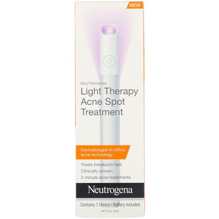 Neutrogena, Light Therapy Acne Spot Treatment, 1 Device:عيب, حب الشباب