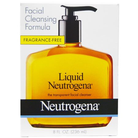 Neutrogena, Liquid Neutrogena, Facial Cleansing Formula, 8 fl oz (236 ml):المنظفات, غسل ال,جه