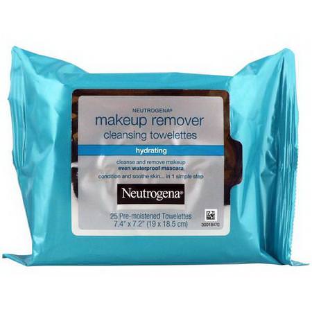 Neutrogena Makeup Removers Face Wipes Towelettes - المناشف, مناديل ال,جه, التنظيف, النغمة