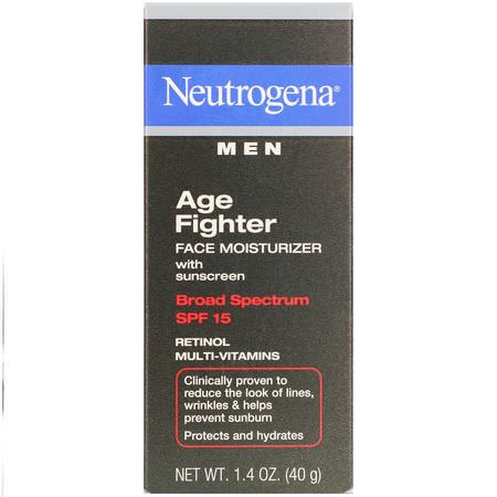 Neutrogena, Men, Age Fighter Face Moisturizer with Sunscreen, SPF 15, 1.4 oz (40 g):العناية بال,جه, العناية بالرجل للرجال