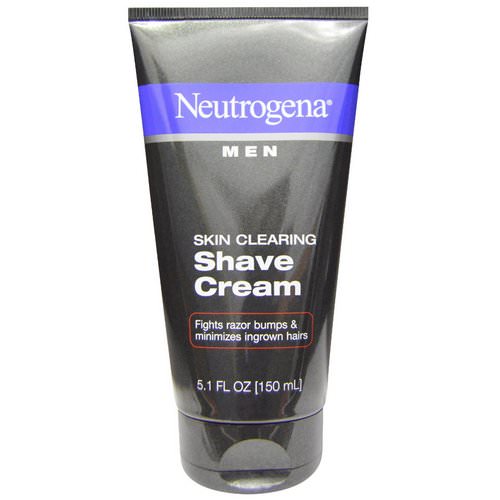 Neutrogena, Men, Skin Clearing Shave Cream, 5.1 fl oz (150 ml) فوائد