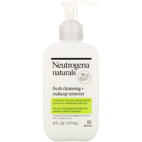 Neutrogena, Neutrogena, Naturals, Fresh Cleansing + Makeup Remover, 6 fl oz (177 ml) فوائد