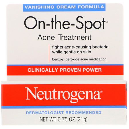 Neutrogena, On-the-Spot, Acne Treatment, 0.75 oz (21 g):عيب, حب الشباب