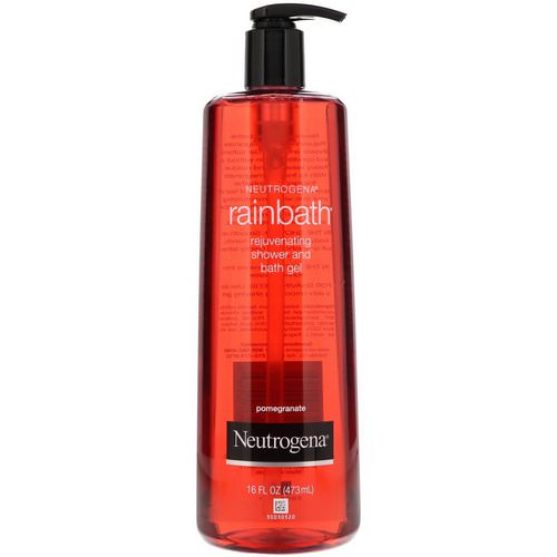 Neutrogena, Rainbath, Rejuvenating Shower and Bath Gel, Pomegranate, 16 fl oz (473 ml) فوائد