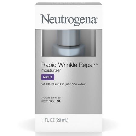 Neutrogena, Rapid Wrinkle Repair, Moisturizer, Night, 1 fl oz (29 ml):مرطبات ليلية, كريمات