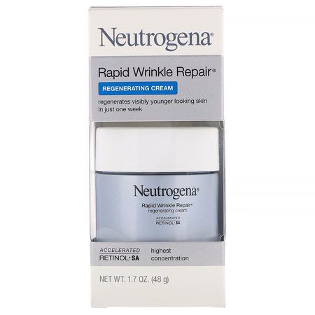 Neutrogena, Rapid Wrinkle Repair, Regenerating Cream, 1.7 oz (48 g):الريتين,ل, الكريمات