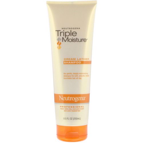 Neutrogena, Triple Moisture, Cream Lather Shampoo, 8.5 fl oz (250 ml) فوائد