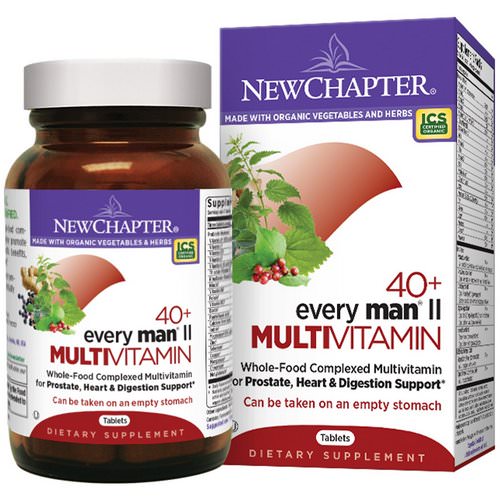 New Chapter, 40+ Every Man II Multivitamin, 96 Tablets فوائد