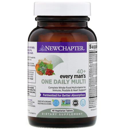 New Chapter Men's Multivitamins - الفيتامينات المتعددة للرجال, صحة الرجل, المكملات الغذائية