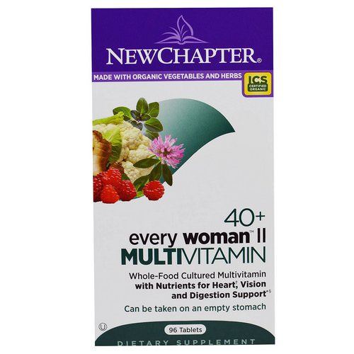 New Chapter, 40+ Every Woman II, Multivitamin, 96 Tablets فوائد