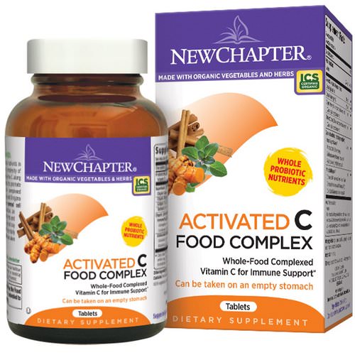 New Chapter, Activated C Food Complex, 180 Vegetarian Tablets فوائد