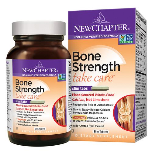 New Chapter, Bone Strength Take Care, 120 Slim Tablets فوائد