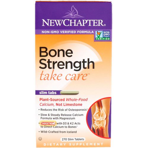New Chapter, Bone Strength Take Care, 270 Slim Tablets فوائد