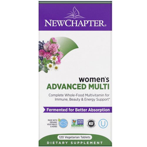 New Chapter, Women's Advanced Multi, 120 Vegetarian Tablets فوائد